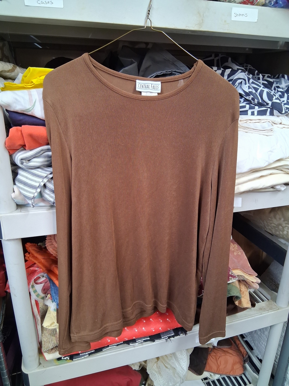 Central Falls Women's Crewneck Top in Brown